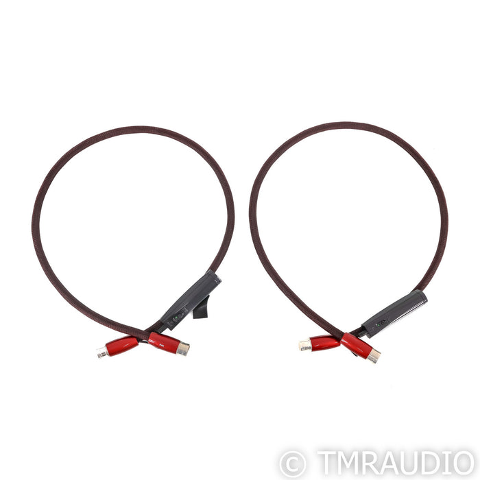 AudioQuest Fire XLR Cables; 1m Pair Balanced Interconnects