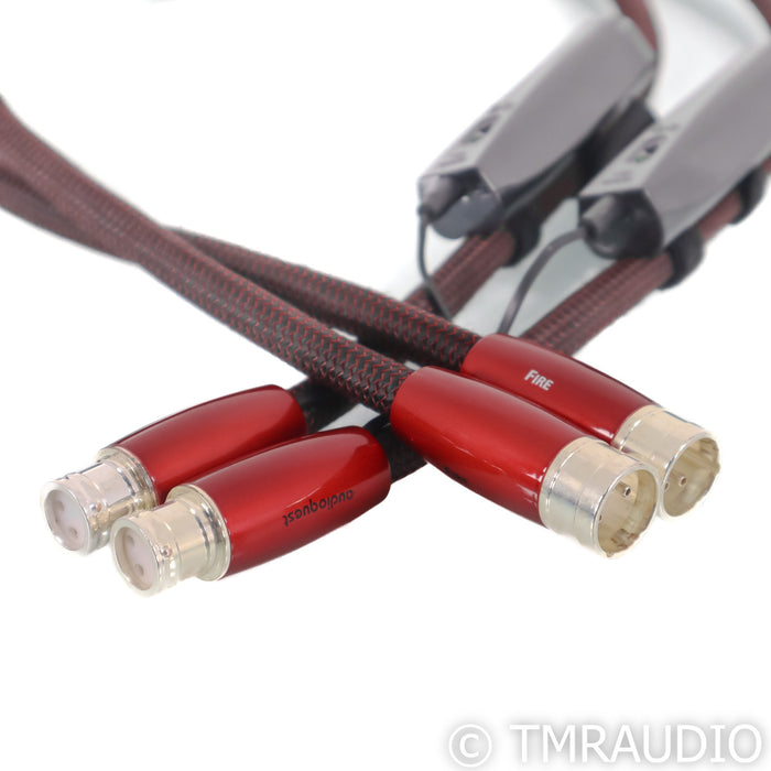 AudioQuest Fire XLR Cables; 1m Pair Balanced Interconnects