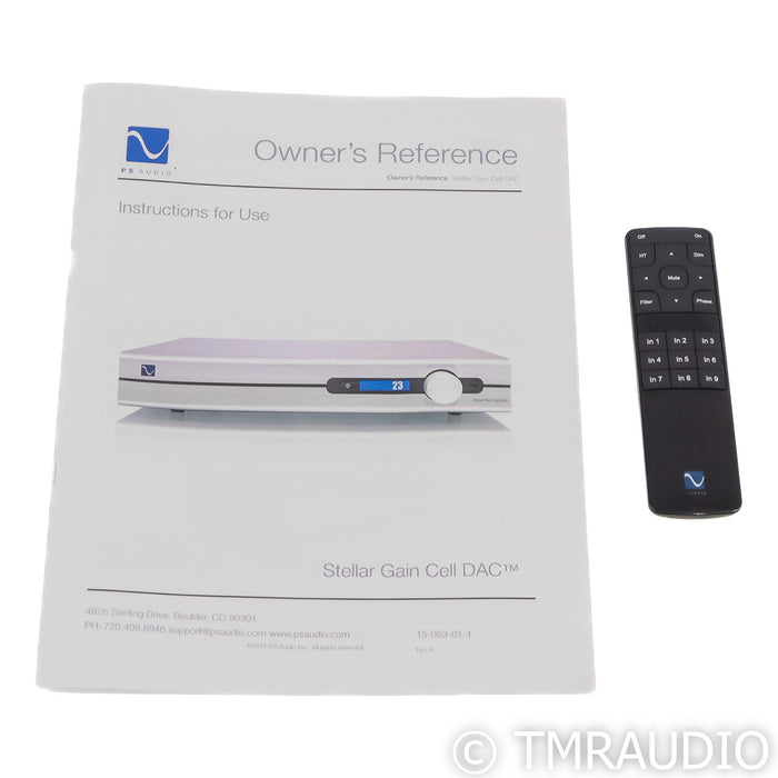 PS Audio Stellar Gain Cell DAC; D/A Converter