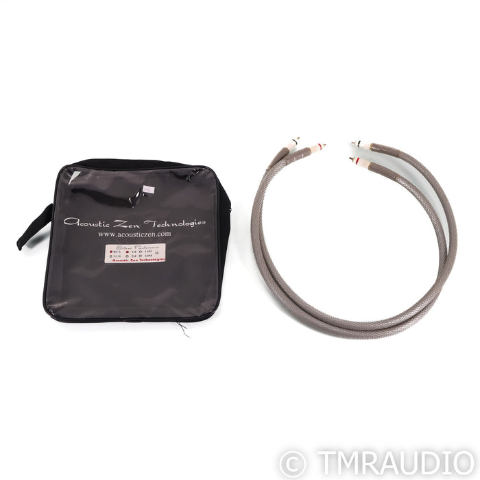 Acoustic Zen Silver Reference II RCA Cables; 1m Pair Interconnects