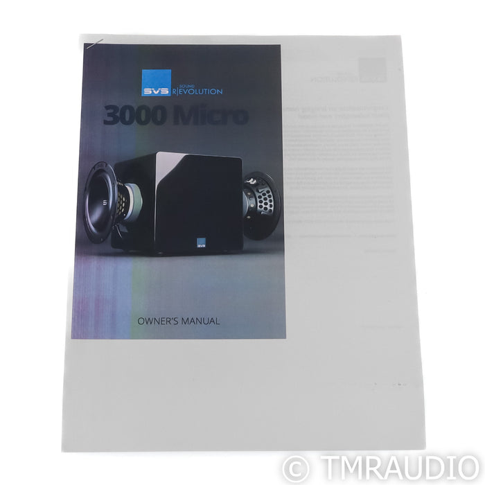 SVS 3000 Micro Dual 8" Powered Subwoofer; Piano Gloss White