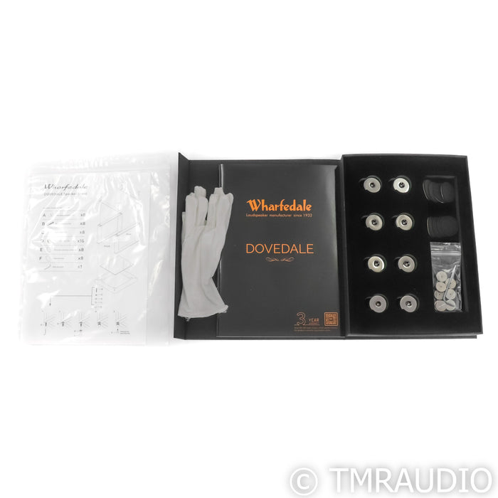 Wharfedale Dovedale Bookshelf Speakers; Walnut Pair w/ Stands (Demo; Full Warranty)