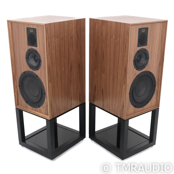 Wharfedale Dovedale Bookshelf Speakers; Walnut Pair w/ Stands (Demo; Full Warranty)
