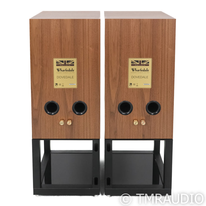 Wharfedale Dovedale Bookshelf Speakers; Walnut Pair w/ Stands (Demo; Full Warranty)