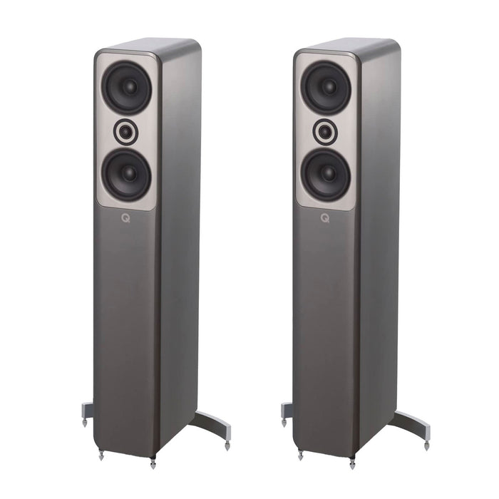 Q Acoustics Concept 50 Floorstanding Speakers; Silver Pair (New)