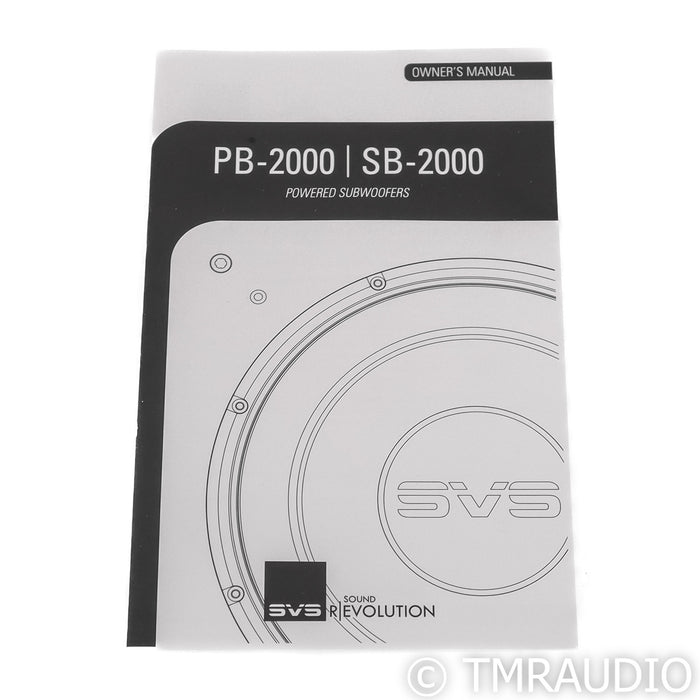 SVS SB-2000 12" Powered Subwoofer; Black Ash