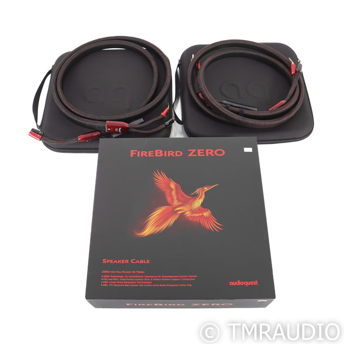 AudioQuest FireBird ZERO Speaker Cables; 8ft Pair; 72v DBS