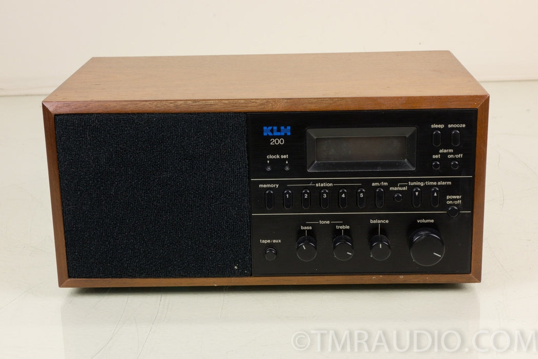 KLH AM/FM Stereo Table Top Clock Radio KLH-200