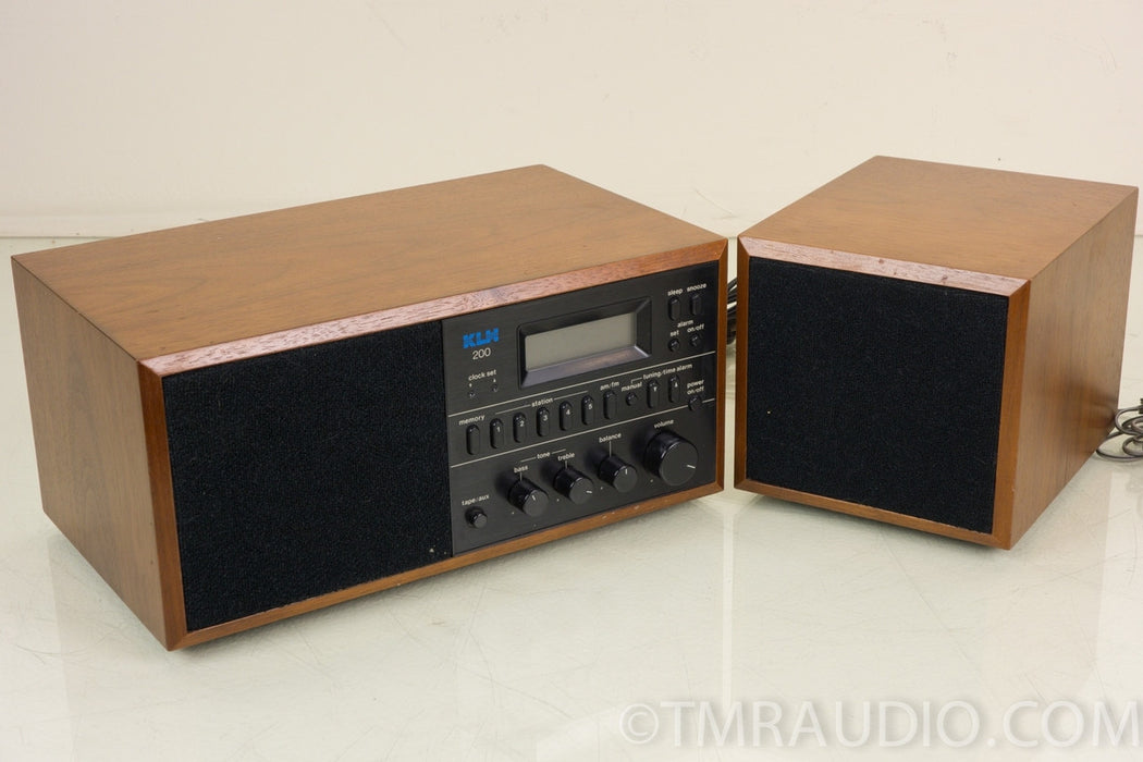 KLH AM/FM Stereo Table Top Clock Radio KLH-200