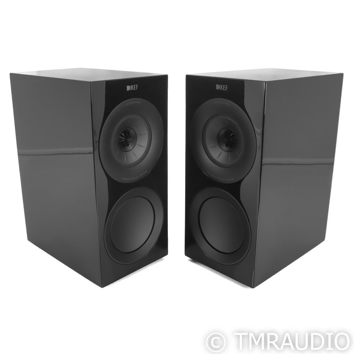 KEF R3 Meta Bookshelf Speakers; Black Gloss pair