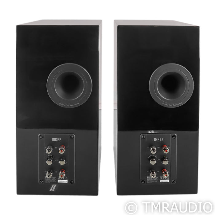 KEF R3 Meta Bookshelf Speakers; Black Gloss pair