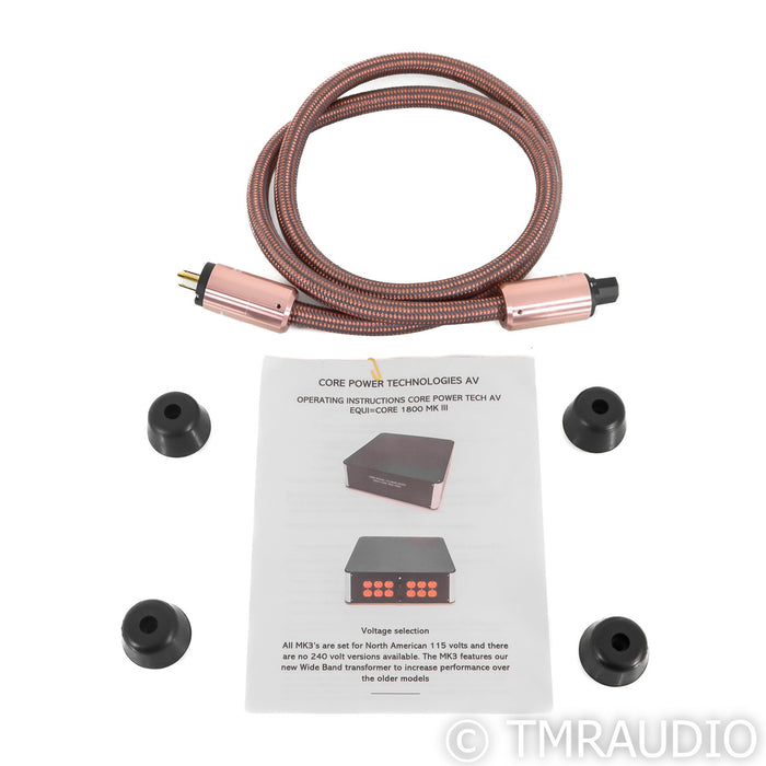 Core Power Technologies Equi=Core 1800 MKIII AC Conditioner; Valiant Gold Cable