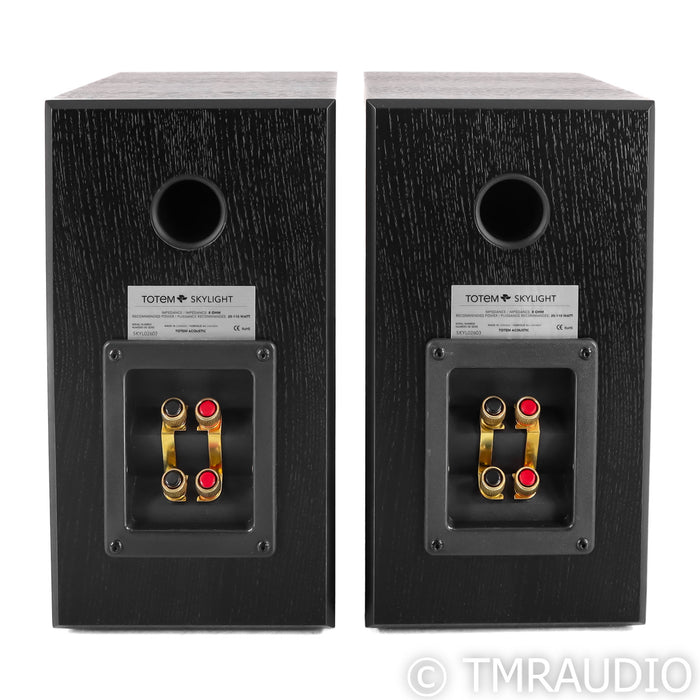 Totem Acoustic Skylight Bookshelf Speakers; Pair Black Ash