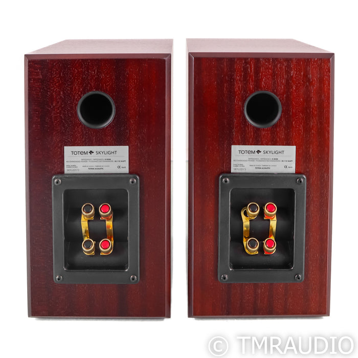 Totem Acoustic Skylight Bookshelf Speakers; Mahogany Pair