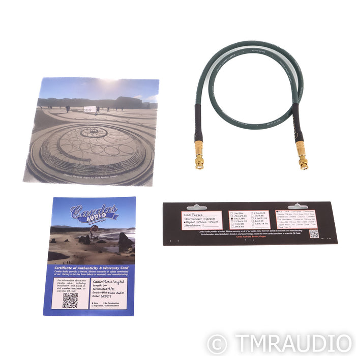 Cardas Parsec RCA Digital Coaxial Cable; Single 1m Interconnect