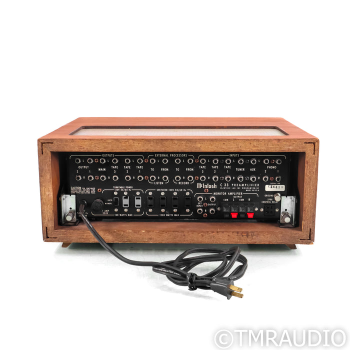 McIntosh C33 Vintage Preamplifier w/ Walnut Cabinet