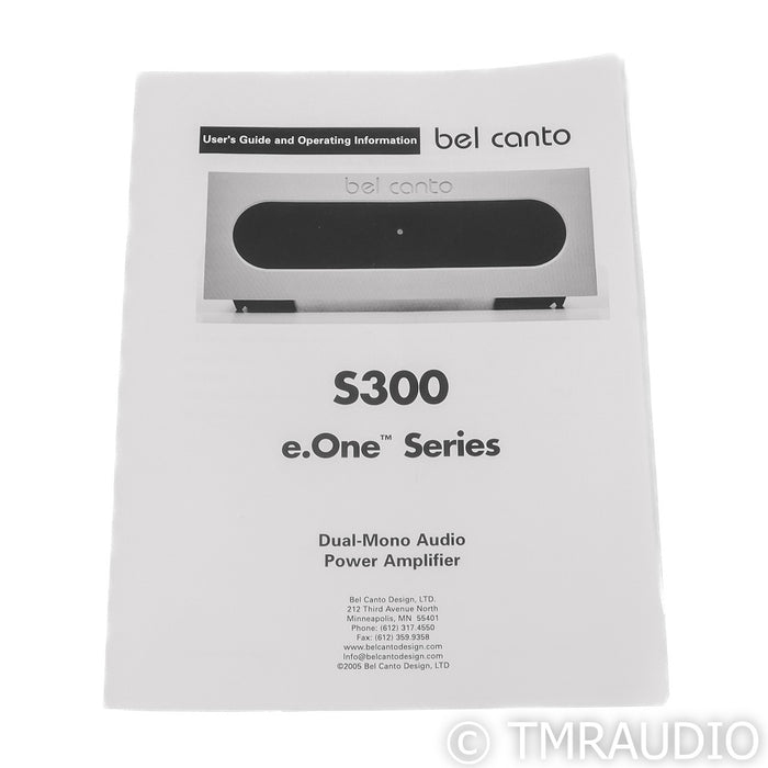 Bel Canto e.One S300 Stereo Power Amplifier