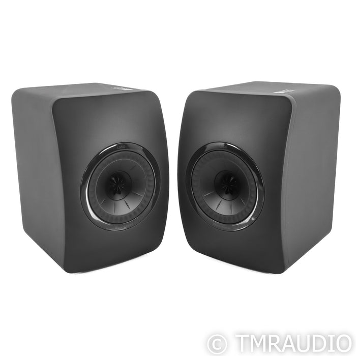 KEF LS50 Bookshelf Speakers; Black Edition