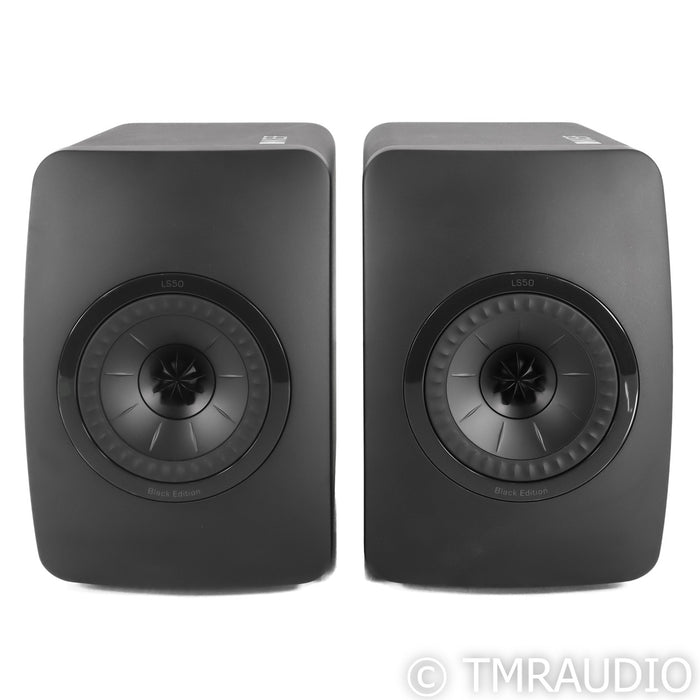 KEF LS50 Bookshelf Speakers; Black Edition