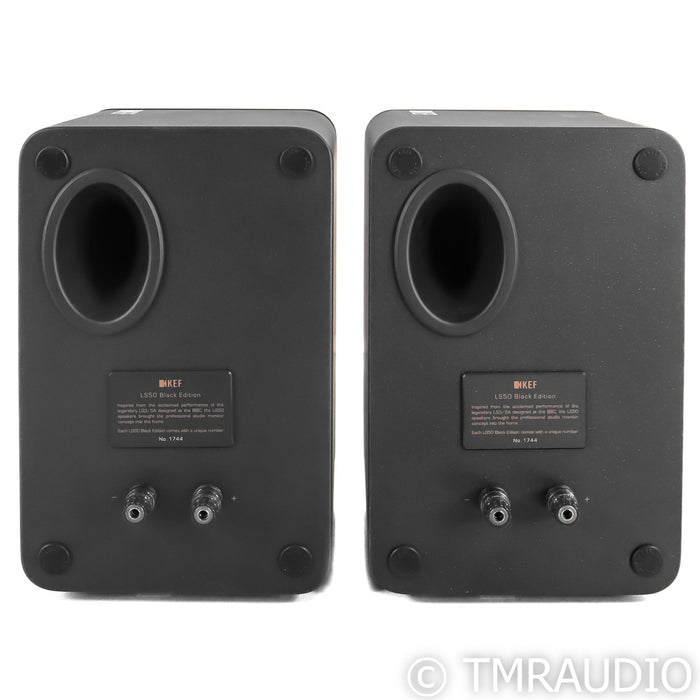 KEF LS50 Bookshelf Speakers; Black Edition