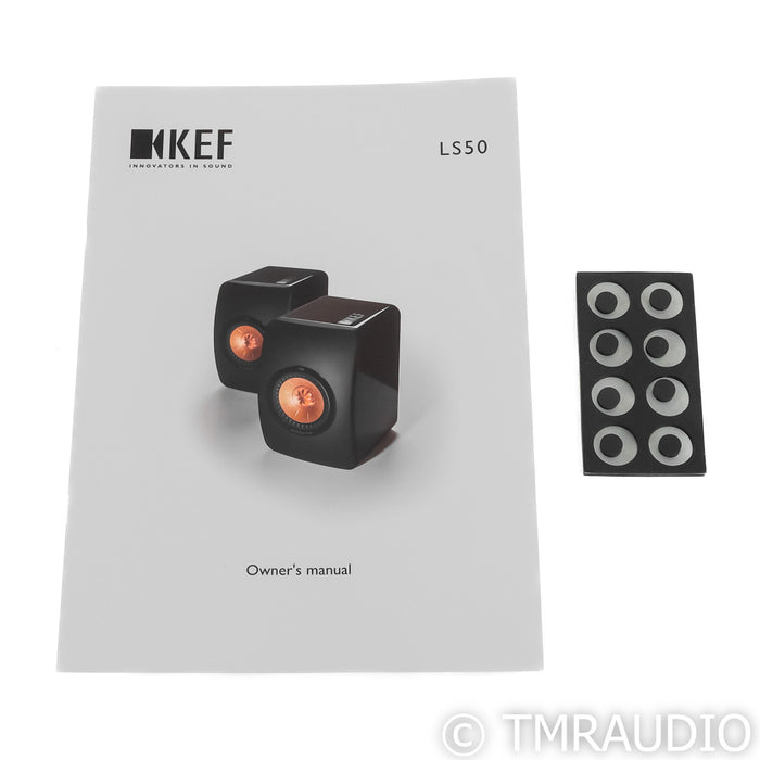 KEF LS50 Bookshelf Speakers; Black Edition