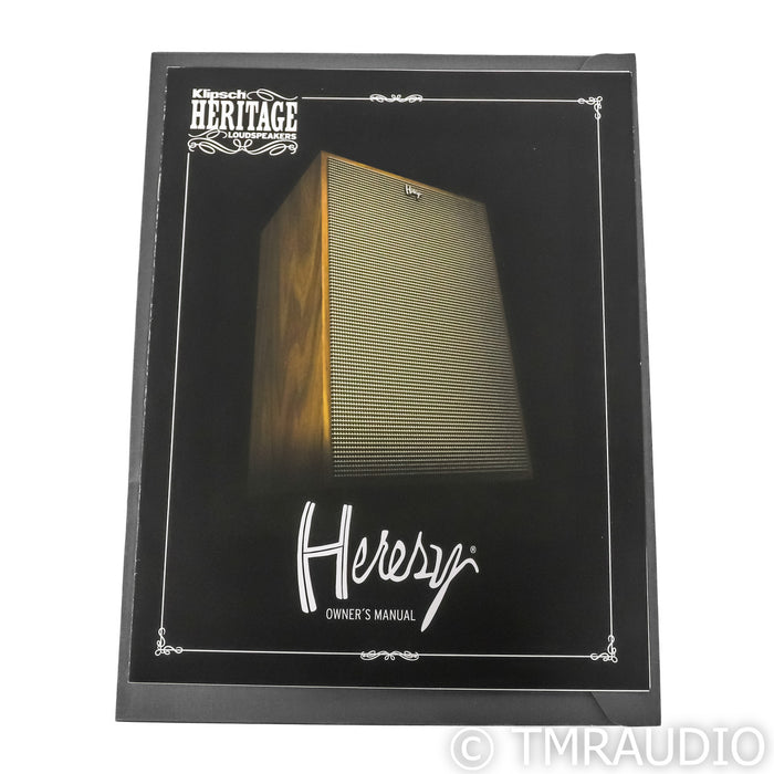 Klipsch Heresy IV Floorstanding Speakers; Black Ash Pair