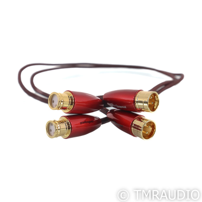 AudioQuest Red River XLR Cables; 1m Pair Balanced Interconnects