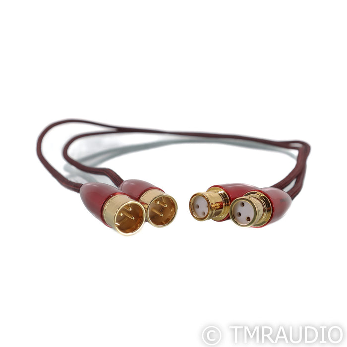 AudioQuest Red River XLR Cables; 1m Pair Balanced Interconnects