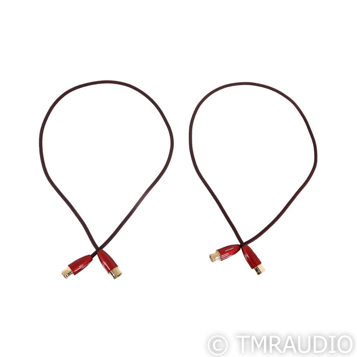 AudioQuest Red River XLR Cables; 1m Pair Balanced Interconnects