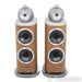 B&W 801 D4 Floorstanding Speakers; Walnut Pair