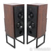 ATC SCM50 ASL Powered Bookshelf Speakers; Rosewood Pair w/ Stands