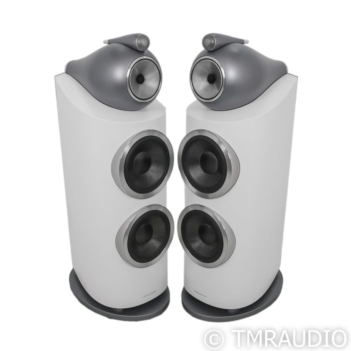 B&W 800 D3 Floorstanding Speakers; White Pair
