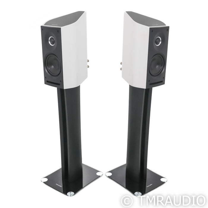 Sonus Faber Venere 1.5 Bookshelf Speakers; White Pair w/ Stands
