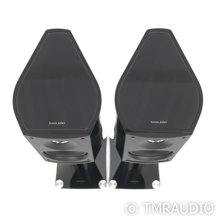 Sonus Faber Venere 2.0 Bookshelf Speakers; Black Pair w/ Stands