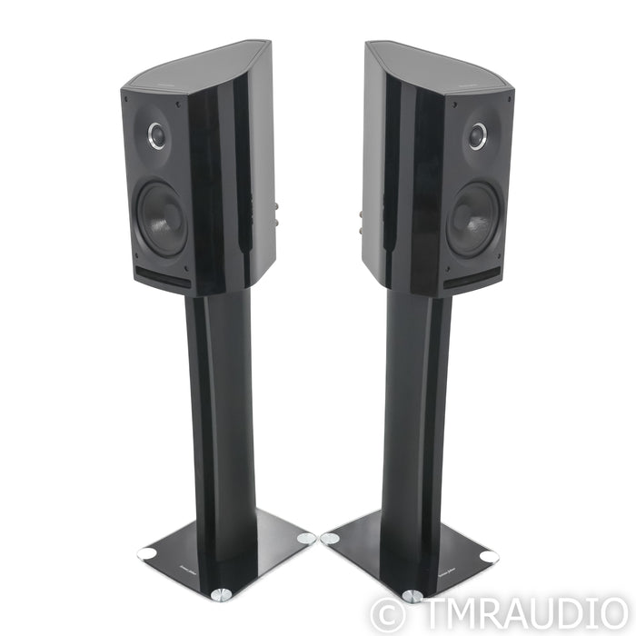 Sonus Faber Venere 2.0 Bookshelf Speakers; Black Pair w/ Stands