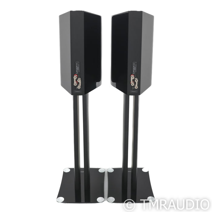 Sonus Faber Venere 2.0 Bookshelf Speakers; Black Pair w/ Stands