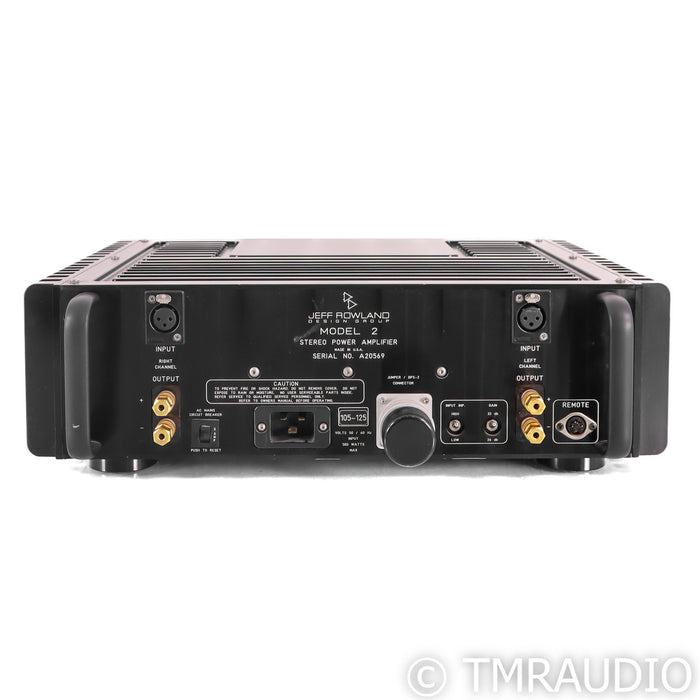 Jeff Rowland Design Model 2 Stereo Power Amplifier