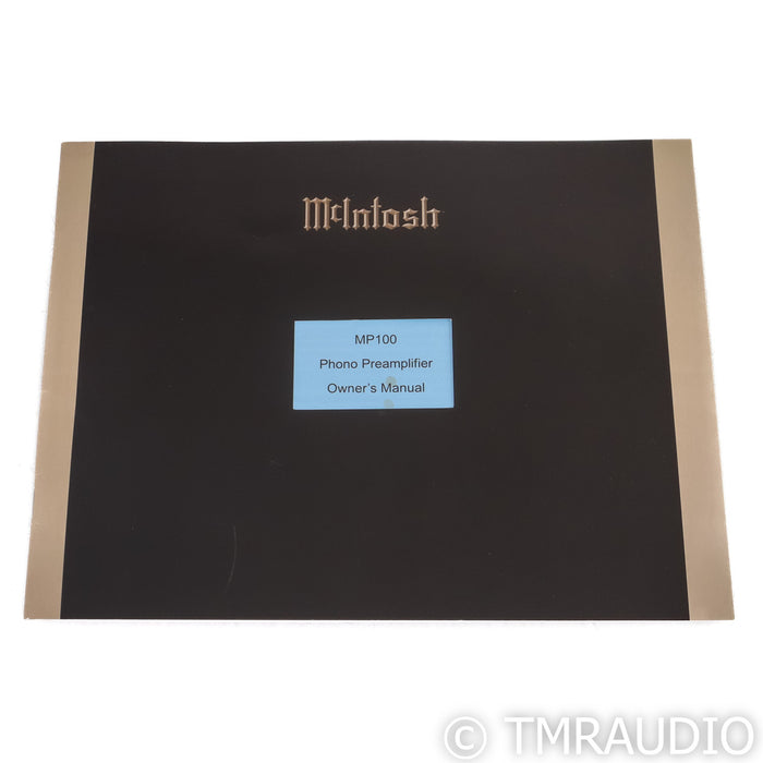 McIntosh MP100 MM & MC Phono Preamplifier