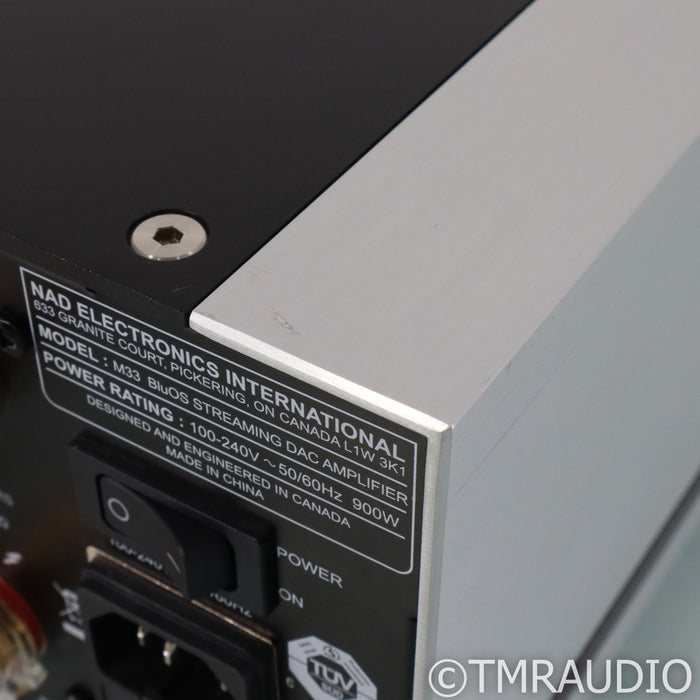 NAD M33 BluOS Streaming Integrated Amplifier; MM Phono