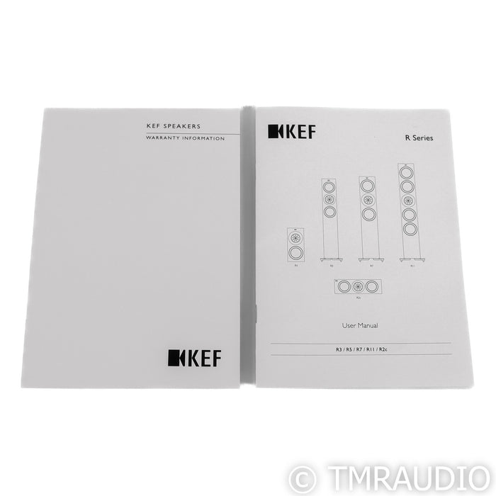 KEF R3 Bookshelf Speakers; Gloss Black Pair