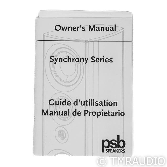 PSB Synchrony One Floorstanding Speakers; Dark Cherry Pair