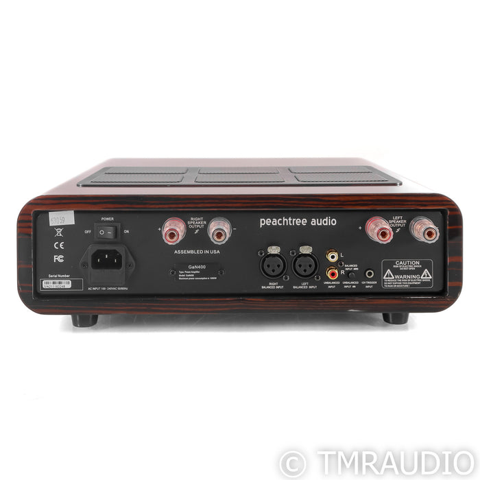 Peachtree GaN400 Stereo Power Amplifier; Gloss Ebony Mocha