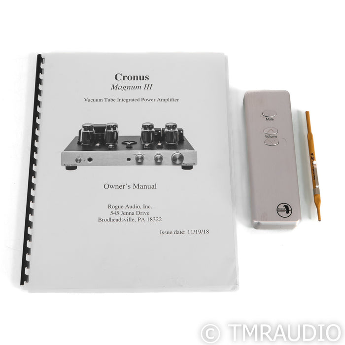 Rogue Audio Cronus Magnum III Stereo Tube Integrated Amplifier; MM & MC Phono