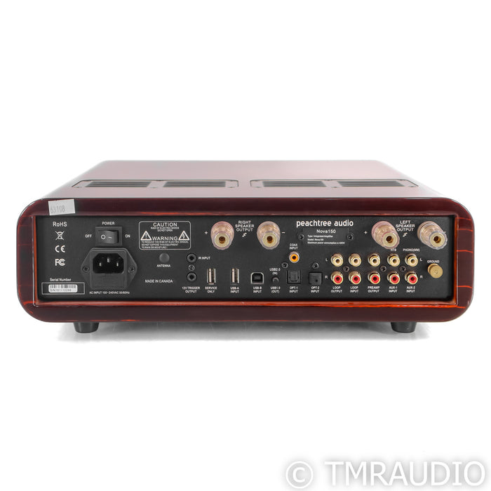 Peachtree Audio Nova 150 Stereo Integrated Amplifier; Gloss Ebony Mocha