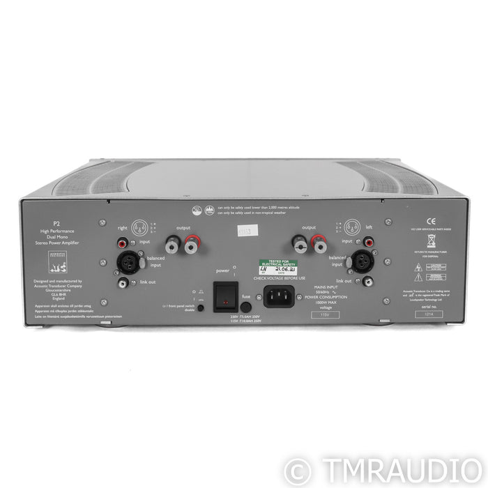ATC P2 Dual Mono Stereo Power Amplifier (No Remote)