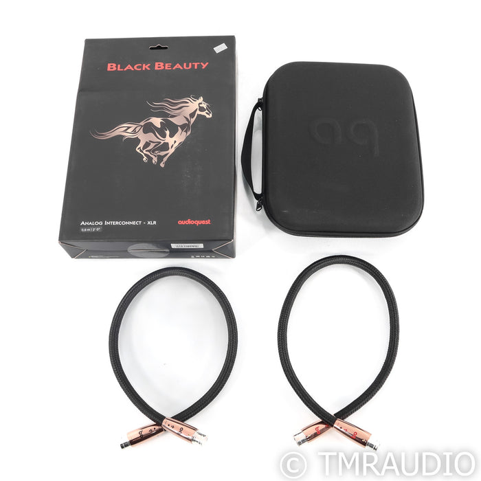 AudioQuest Black Beauty XLR Cables; 0.6m Pair Balanced Interconnects