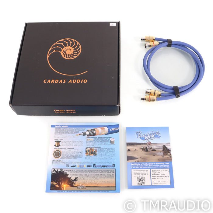 Cardas Clear XLR Cables; 1m Pair Balanced Interconnects