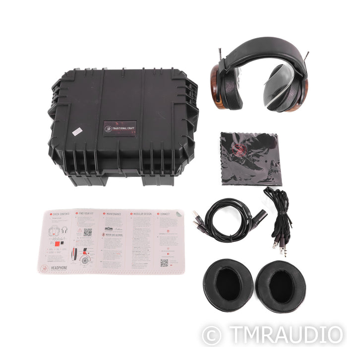 ZMF Atrium Open Back Headphones; Zebrawood Pair