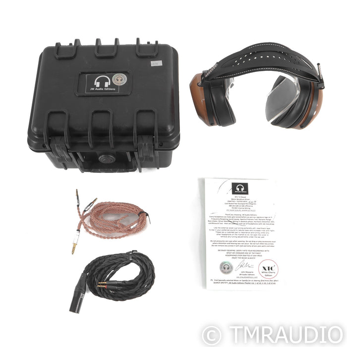 JM Audio Editions XTC 2 Closed Black Headphones; White Cherry