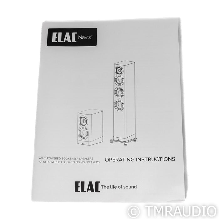 ELAC Navis ARB-51 Powered Bookshelf Speakers; Black Pair